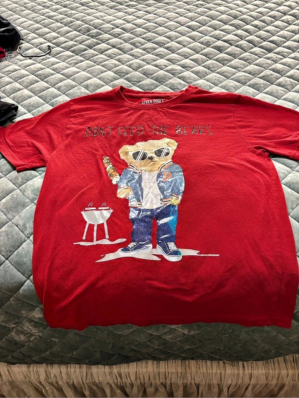 Seven Souls New York Don't Feed The Bears Graphic Tee Don't Feed The Bears